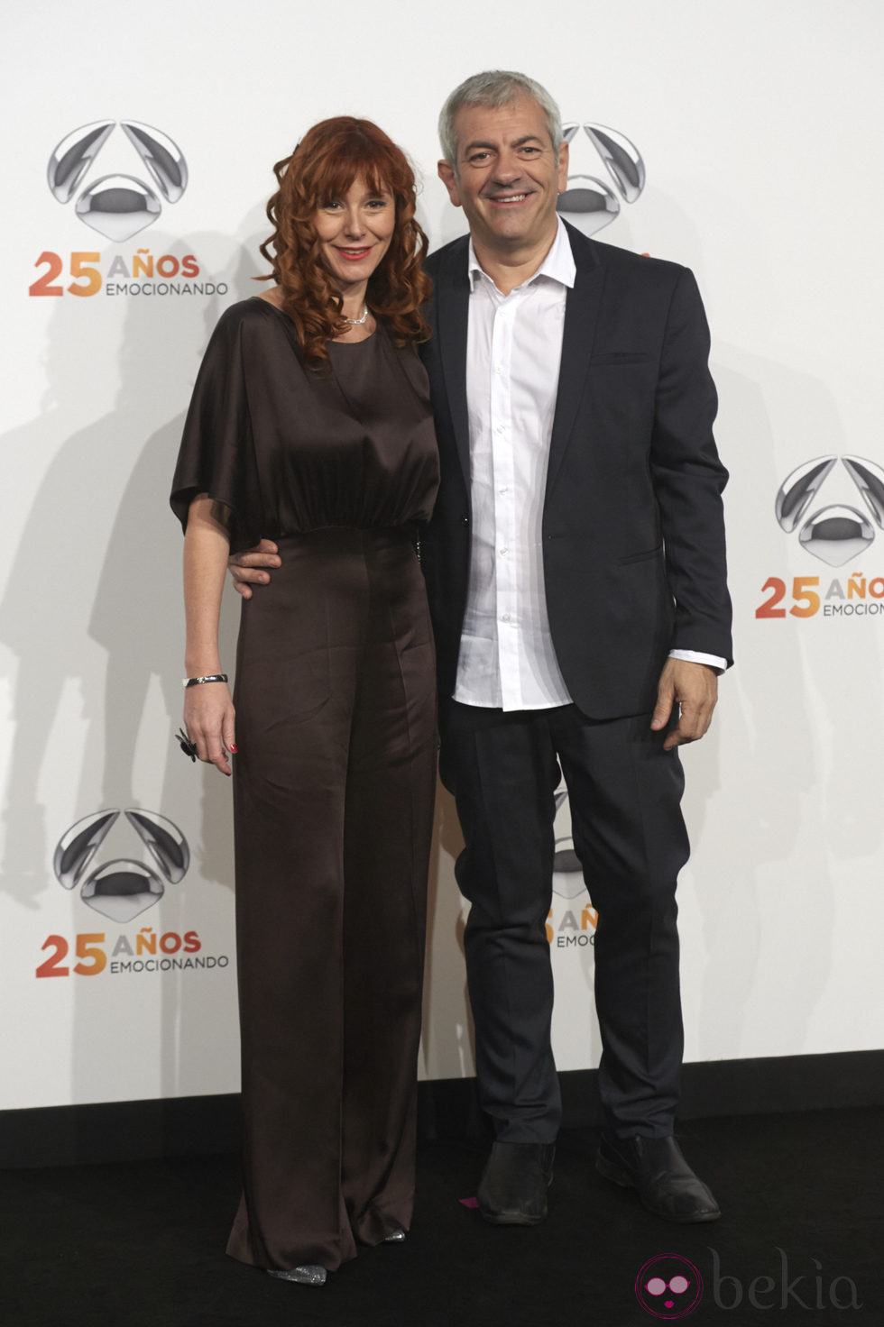 Carlos Sobera y Patricia Santamaría en la fiesta del 25º Aniversario de Antena 3