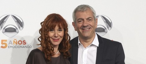 Carlos Sobera y Patricia Santamaría en la fiesta del 25º Aniversario de Antena 3