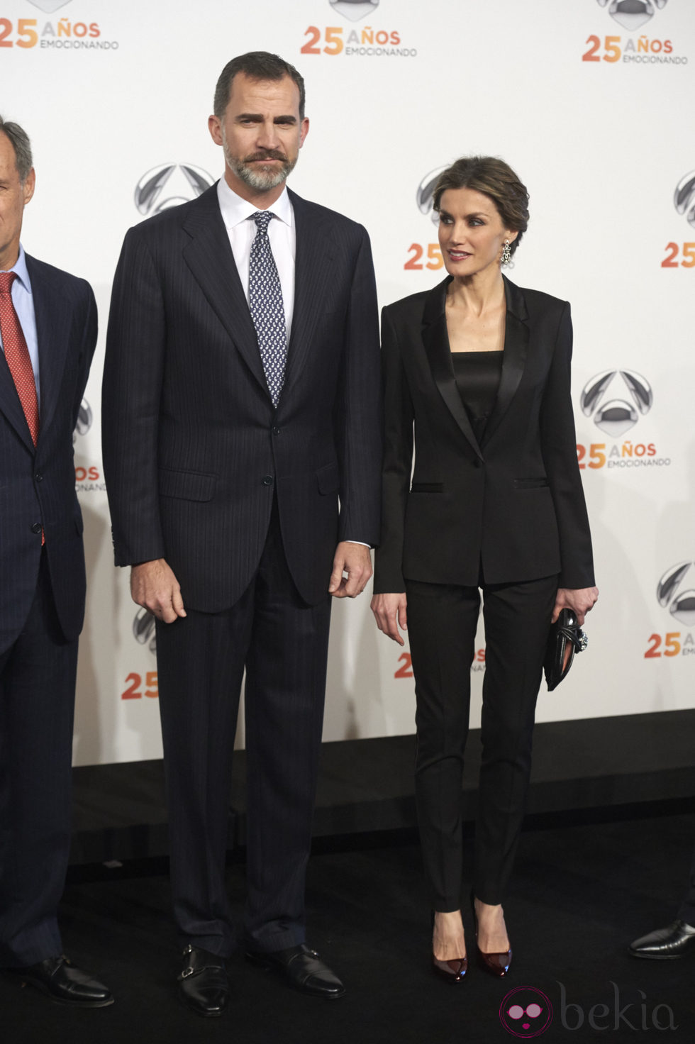 Los Reyes Felipe y Letizia en la fiesta del 25 aniversario de Antena 3