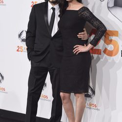 Blanca Romero y Yon González en la fiesta del 25 aniversario de Antena 3