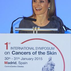 La Reina Letizia en su discurso en la apertura del 1st International Symposium on Cancers of the Skin