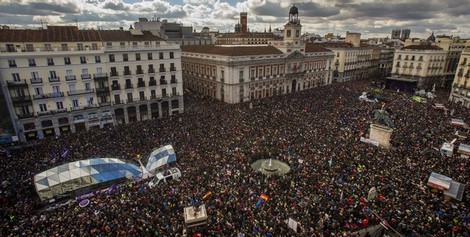 Manifestación '31E: La Marcha Del Cambio' convocada por Podemos