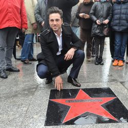 David Bustamante recibe una estrella en el 'Paseo de la Fama' de Santander