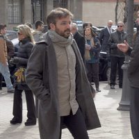 Jordi Évole en el funeral de José Manuel Lara Bosch en Barcelona