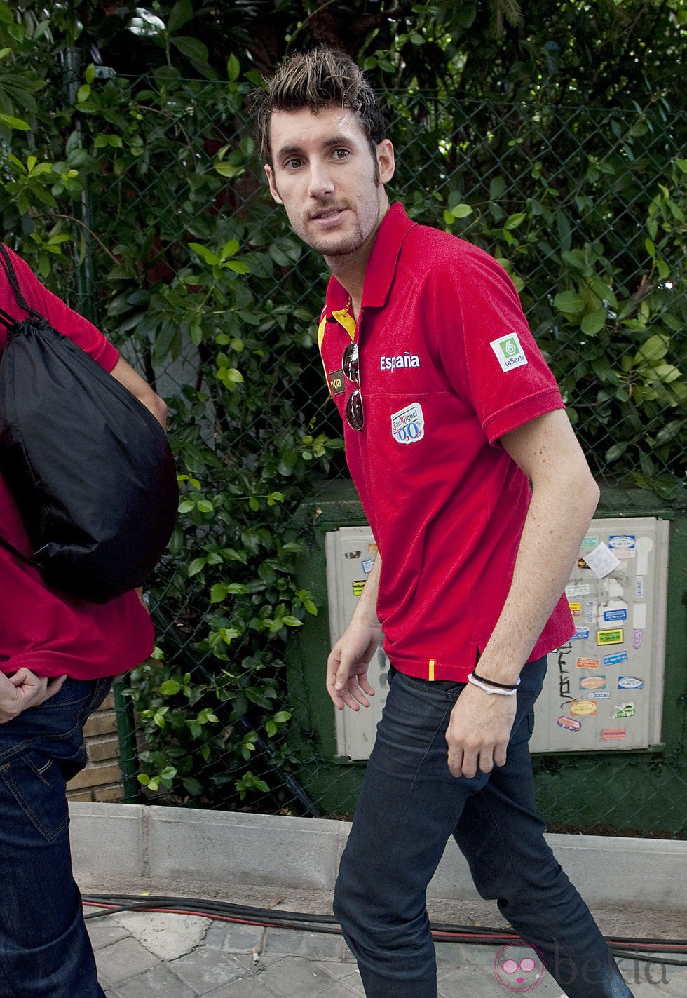 Rudy Fernández en la celebración de la victoria del Eurobasket 2011