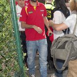 Juan Carlos Calderón en la celebración de la victoria del Eurobasket 2011