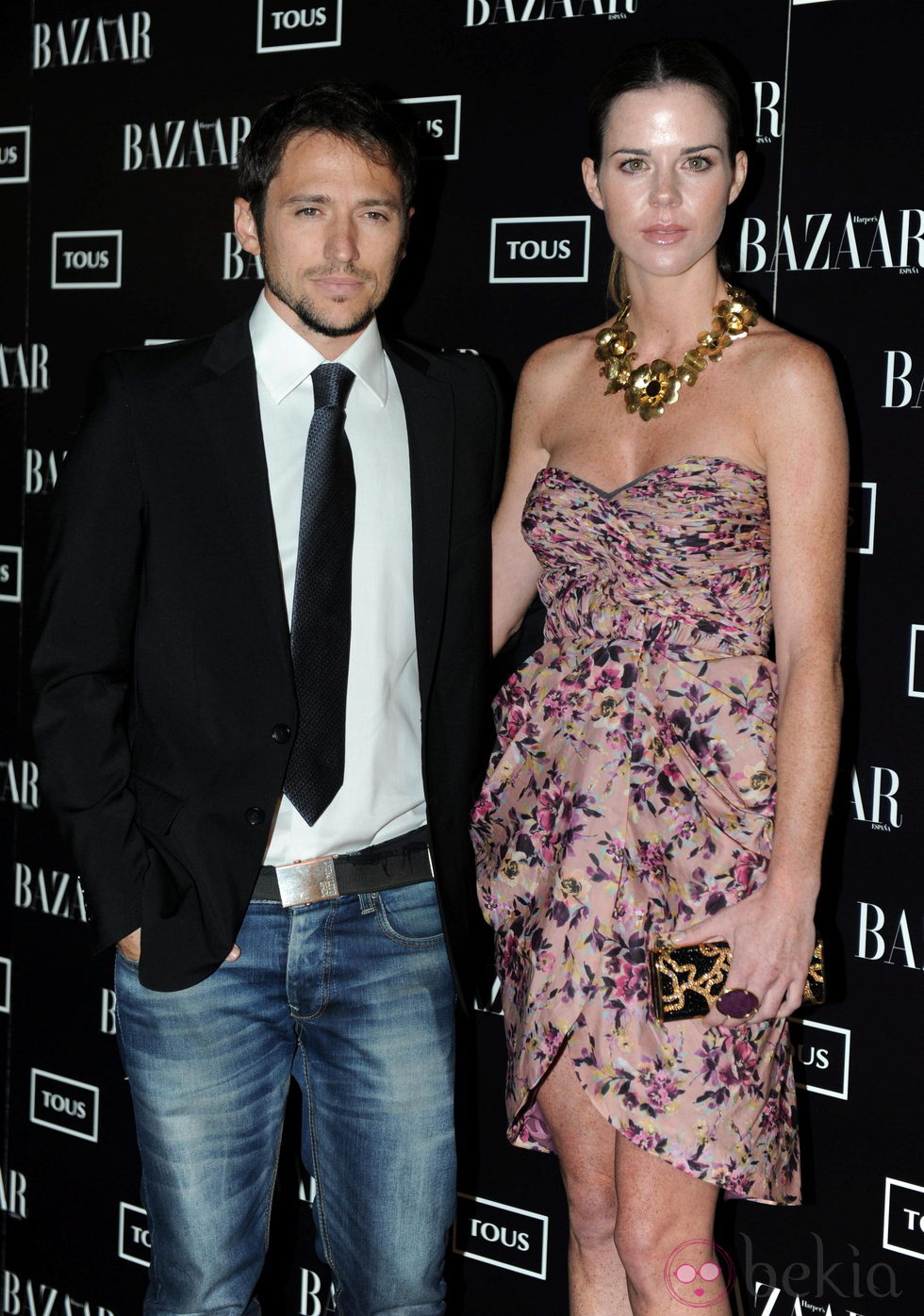 Manuel Martos y Amelia Bono en la fiesta Harper's Tous