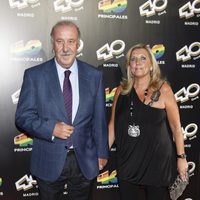 Vicente del Bosque en la inauguración de 40 Café en Madrid