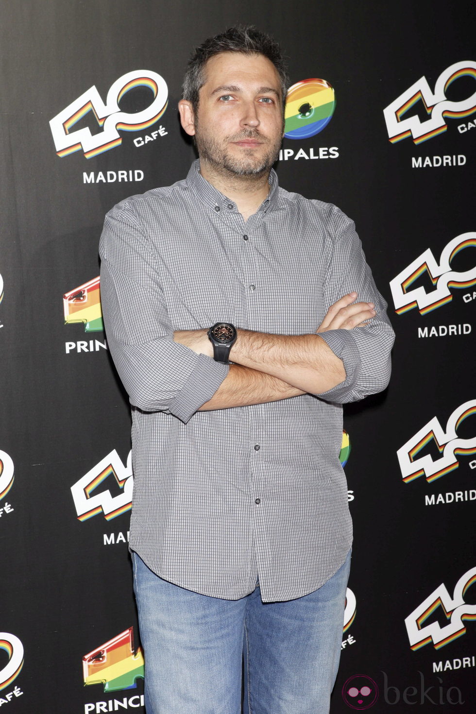 Frank Blanco en la inauguración de 40 Café en Madrid