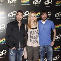 Adrián Lastra y Daniel Sánchez Arévalo en la inauguración de 40 Café en Madrid