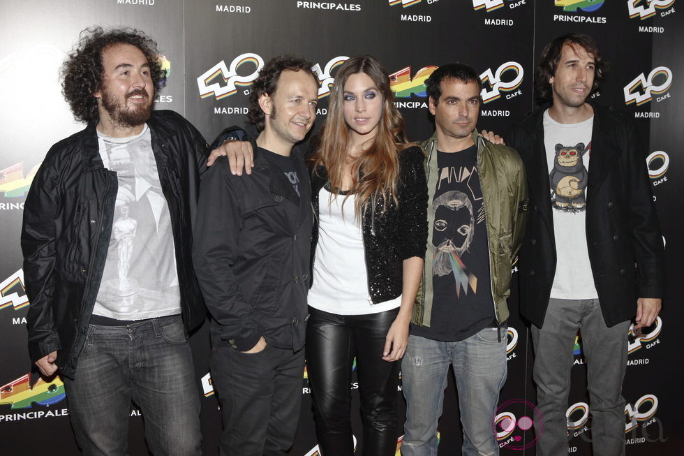 La Oreja de Van Gogh en la inauguración de 40 Café en Madrid