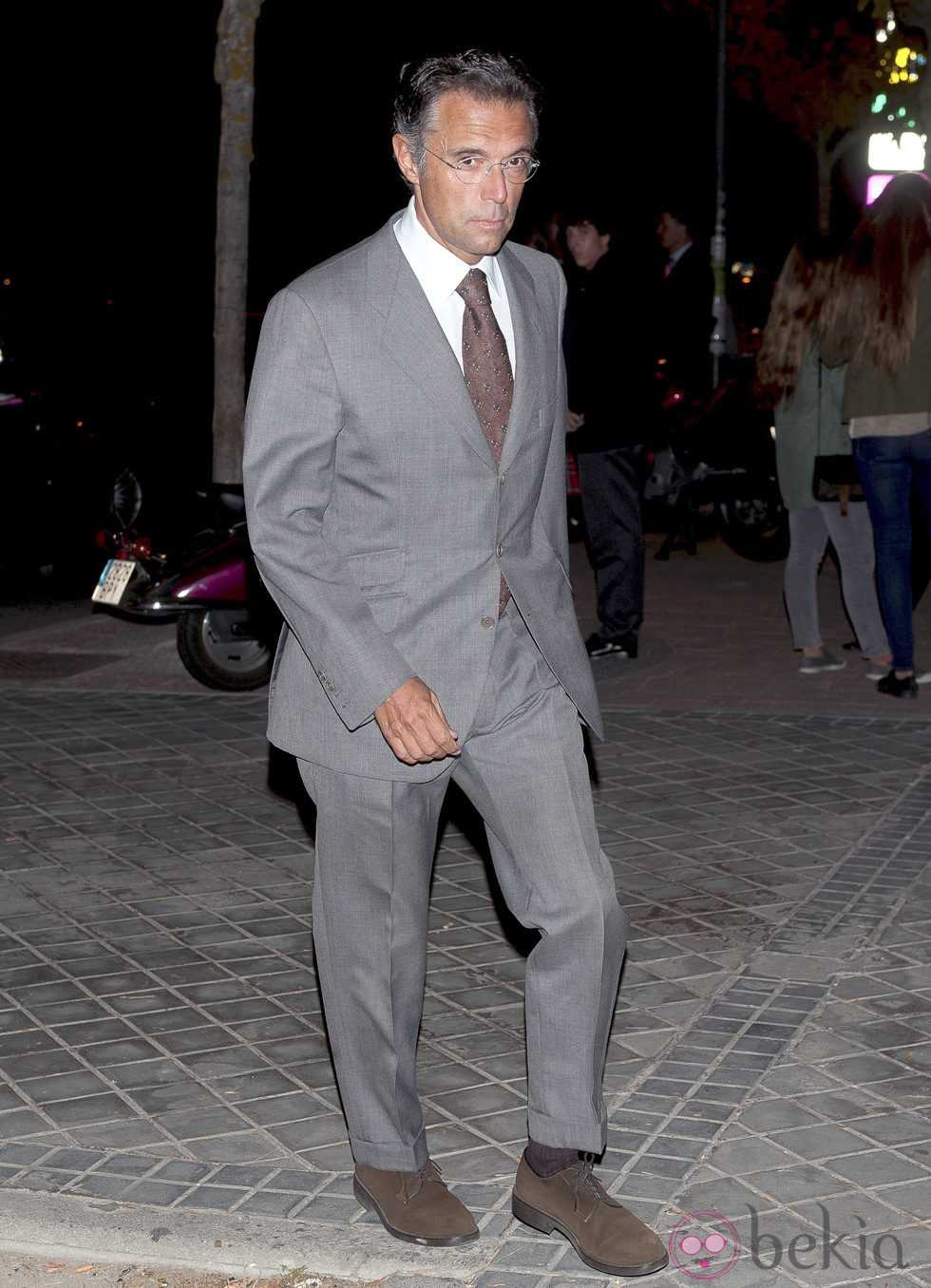 Alberto Martín en el funeral de Pablo Antoñanzas