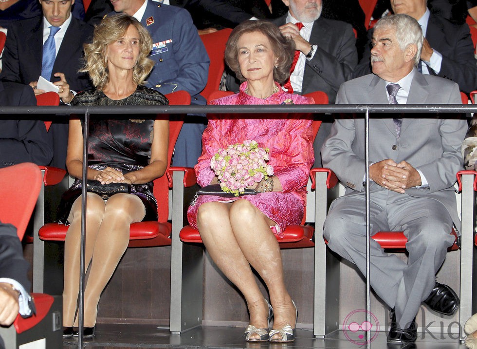 Cristina Garmendia, la Reina y Pasqual Maragall en el concierto del Día Mundial del Alzheimer