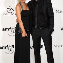 Lindsay Lohan y Philipp Plein en la gala amfAR de la Milán Fashion Week 2011