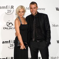 Lindsay Lohan y Philipp Plein en la gala amfAR de la Milán Fashion Week 2011