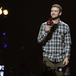 Justin Timberlake en el escenario del Festival iHeartRadio