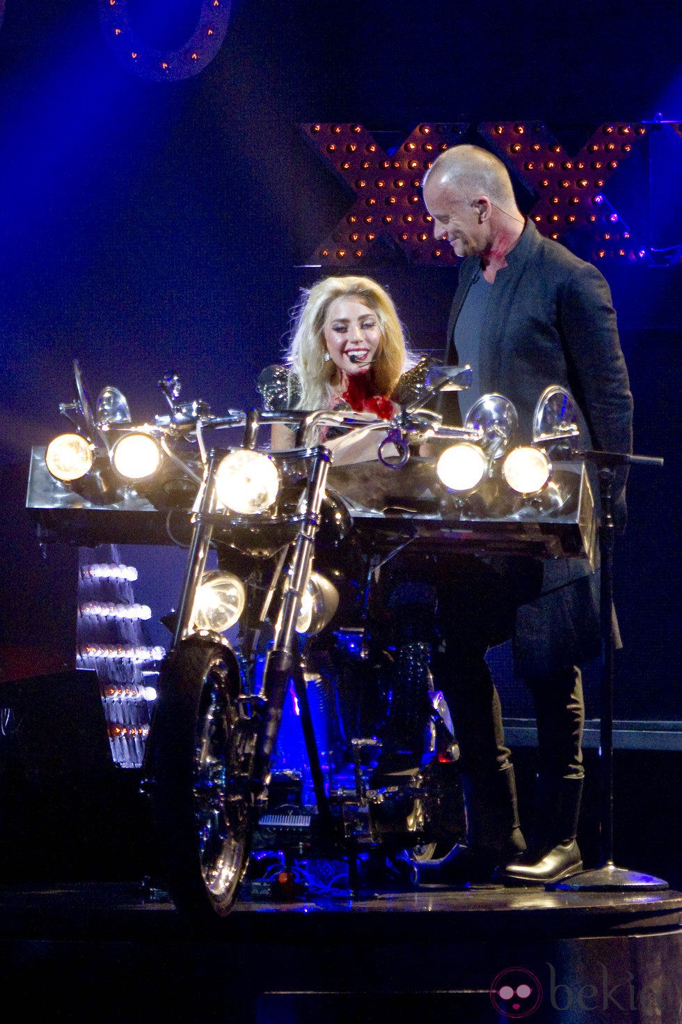 Lady Gaga y Sting en el Festival iHeartRadio