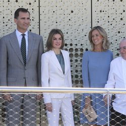 Patxi López, los Príncipes de Asturias, Cristina Garmendia y Juan Mari Arzak en la inauguración del BCC