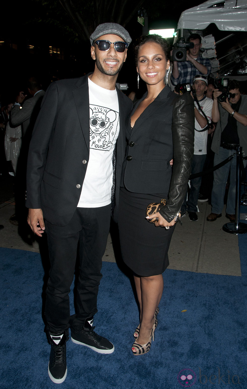 Alicia Keys y Swizz Beatz en el estreno de 'Five' en Nueva York