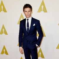 Eddie Redmayne en el almuerzo de los nominados a los Premios Oscar 2015