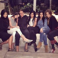 Khloé, Kim, Kourtney , Kendall y Kylie con Bruce Jenner