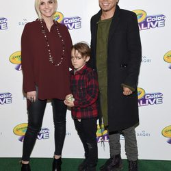 Ashlee Simpson con Evan Ross y su primer hijo Bronx Wentz