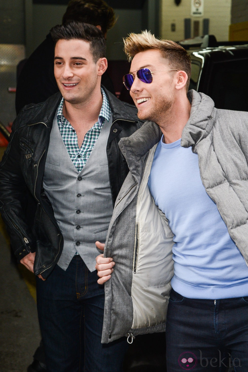 Michael Turchin y Lance Bass pasean por las calles de Nueva York