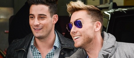 Michael Turchin y Lance Bass pasean por las calles de Nueva York