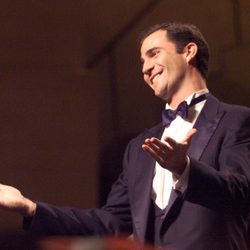 El Rey Felipe celebrando su 32 cumpleaños en los Goya 2000