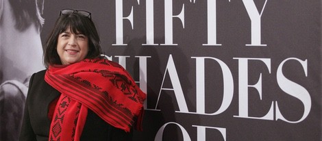 E. L. James en el estreno de 'Cincuenta sombras de Grey' en Nueva York