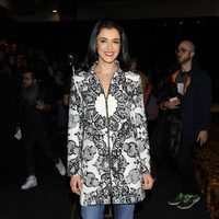 Blanca Romero en el desfile de Desigual en la Madrid Fashion Week otoño/invierno 2015/2016