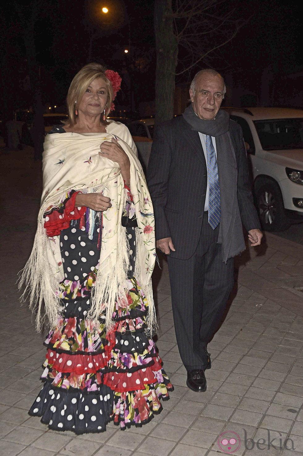 Cari Lapique en la fiesta en honor a Valentino celebrada en Madrid