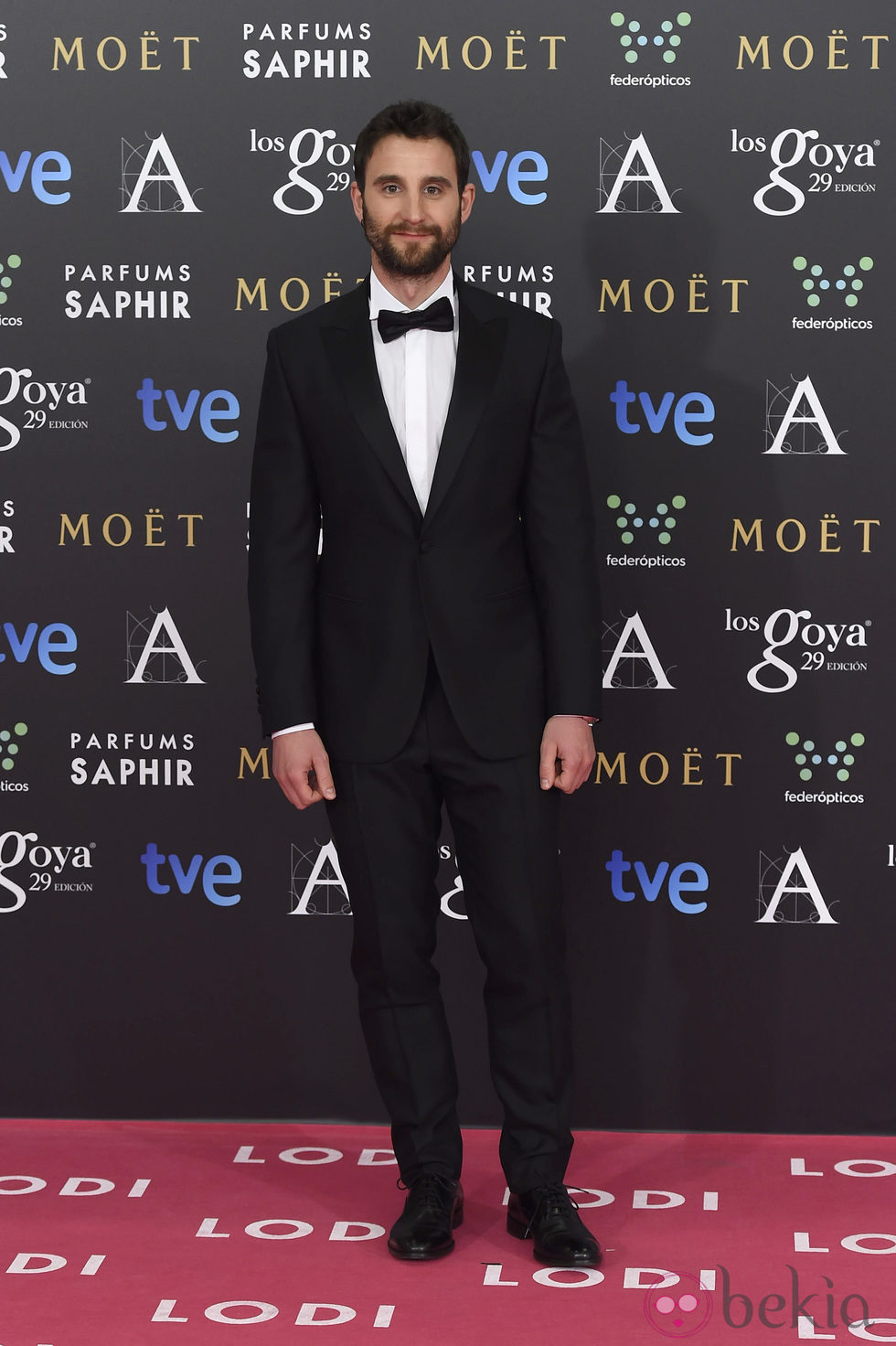 Dani Rovira en la alfombra roja de los Goya 2015