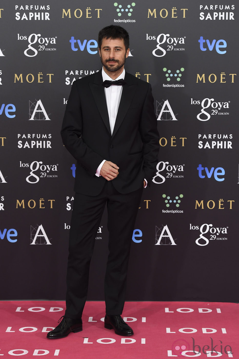 Hugo Silva en la alfombra roja de los Goya 2015