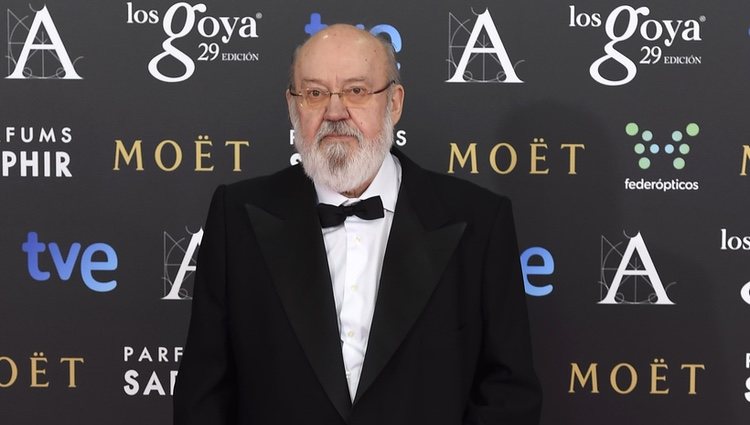 José Luis Cuerda en la alfombra rosa de los Goya 2015