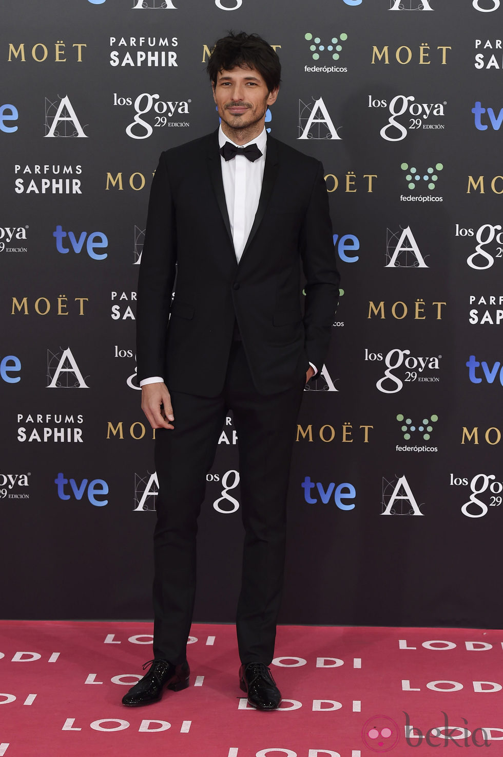 Andrés Velencoso en los premios Goya 2015