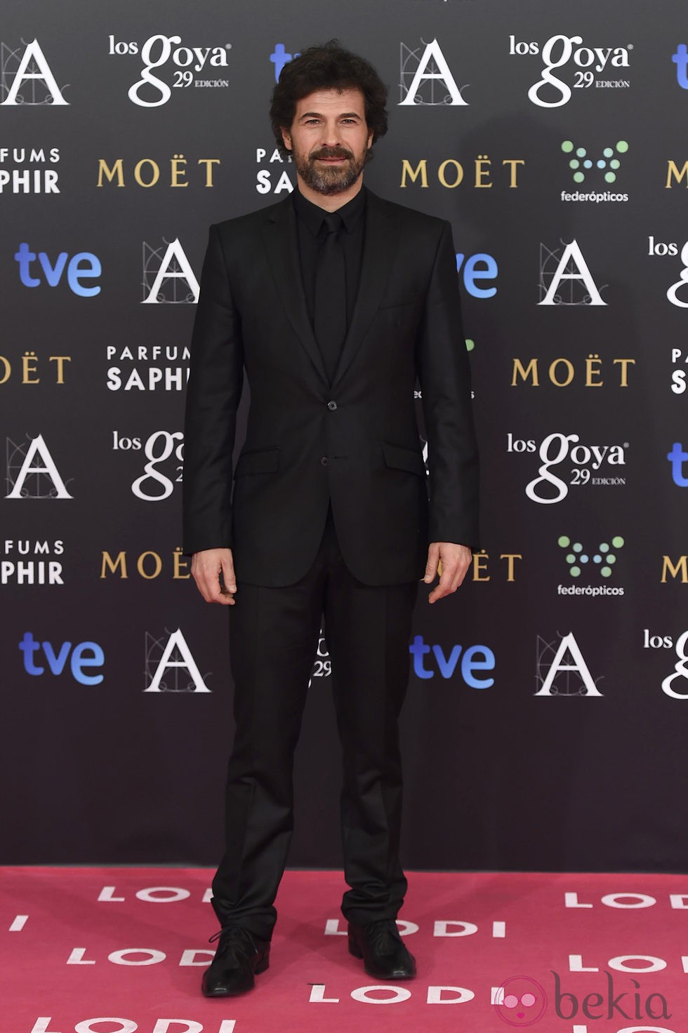 Rodolfo Sancho en la alfombra rosa de los Goya 2015