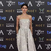 Nerea Barros en la alfombra roja de los Goya 2015