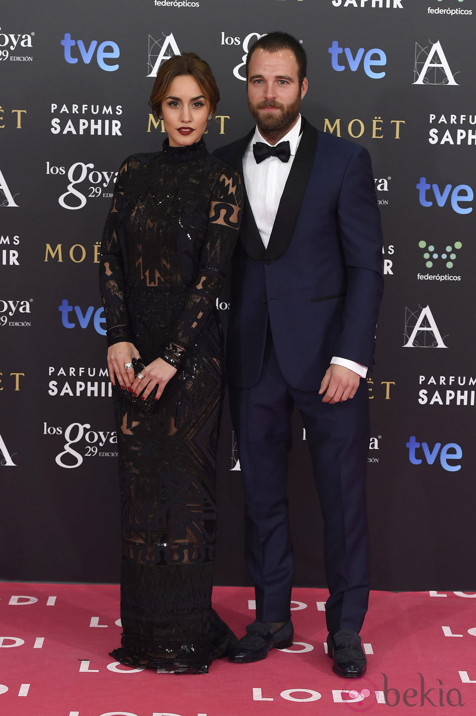 Megan Montaner y Carles Francino en los Goya 2015