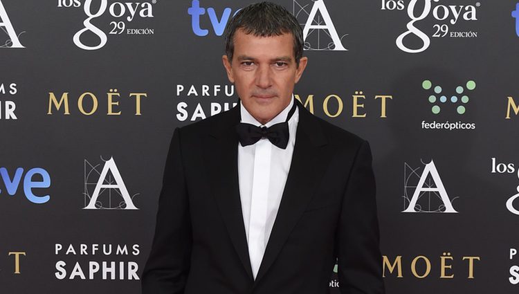 Antonio Banderas en la alfombra roja de los Goya 2015