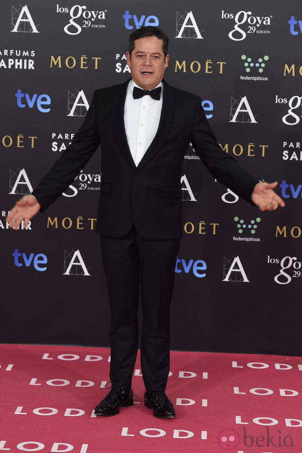 Jorge Sanz en la alfombra roja de los Goya 2015