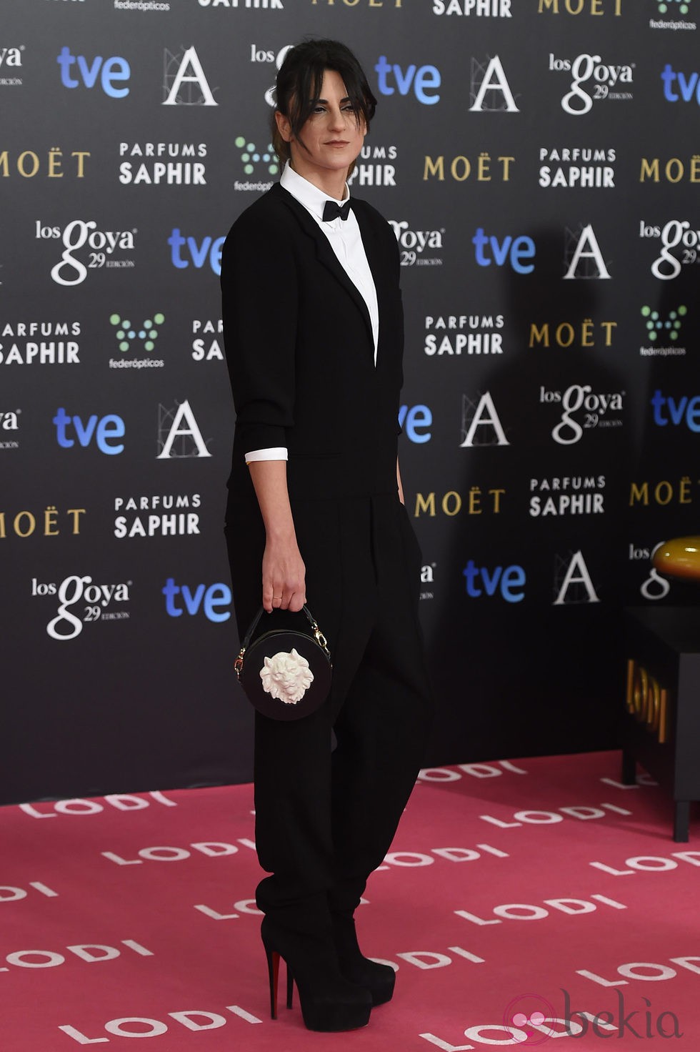 Beatriz Sanchís en la alfombra roja de los Goya 2015