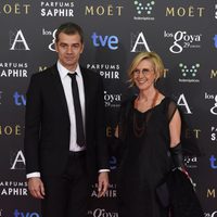 Toni Cantó y Rosa Díez en la alfombra roja de los Goya 2015