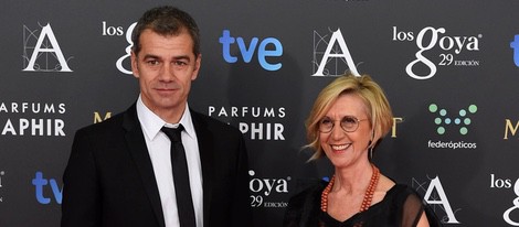 Toni Cantó y Rosa Díez en la alfombra roja de los Goya 2015