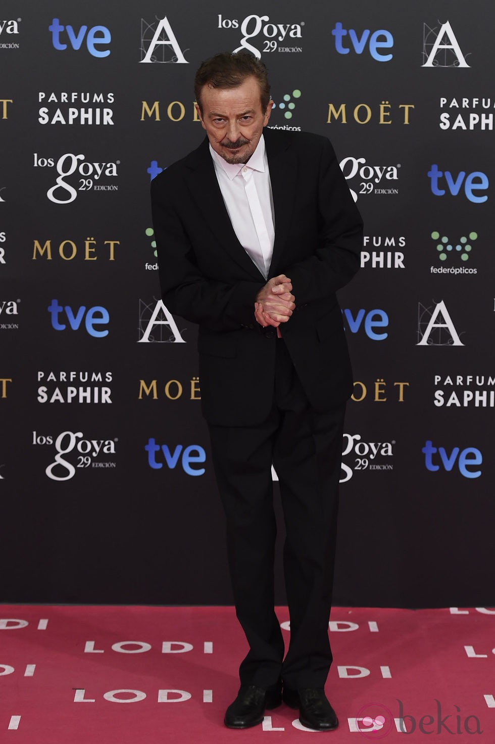 Juan Diego en la alfombra roja de los Goya 2015