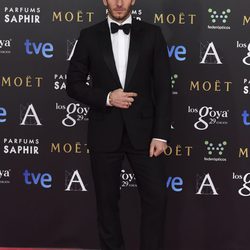 Quim Gutiérrez en la alfombra rosa de los Goya 2015