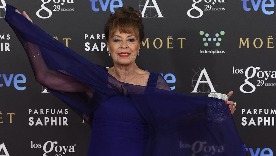 Gemma Cuervo en la alfombra roja de los Premios Goya 2015