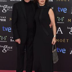 José Sacristán en la alfombra roja de los Goya 2015