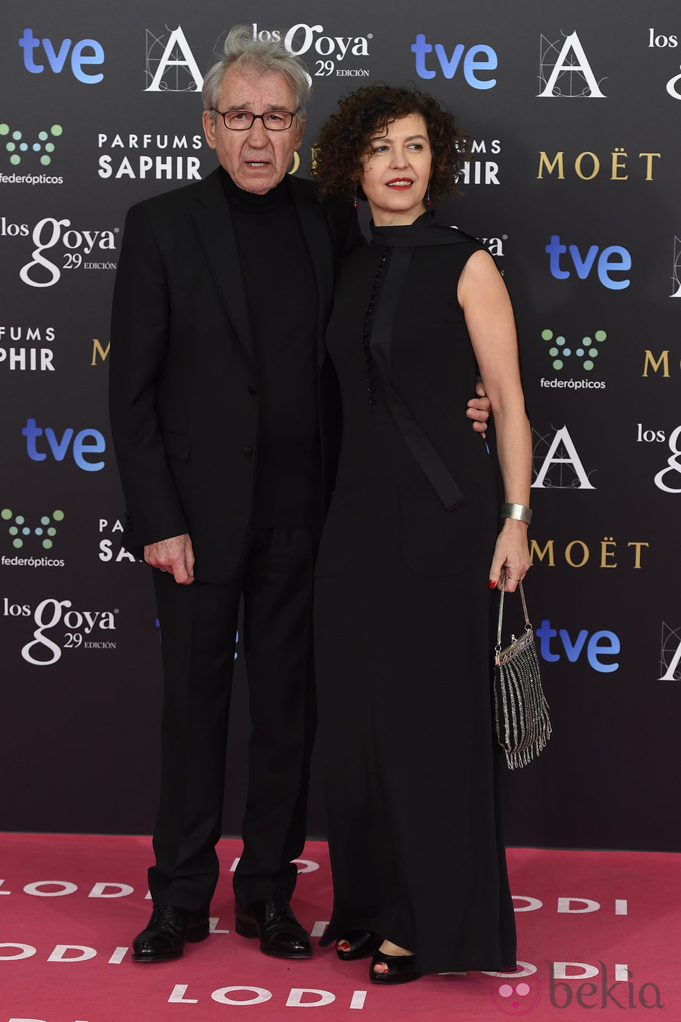 José Sacristán en la alfombra roja de los Goya 2015