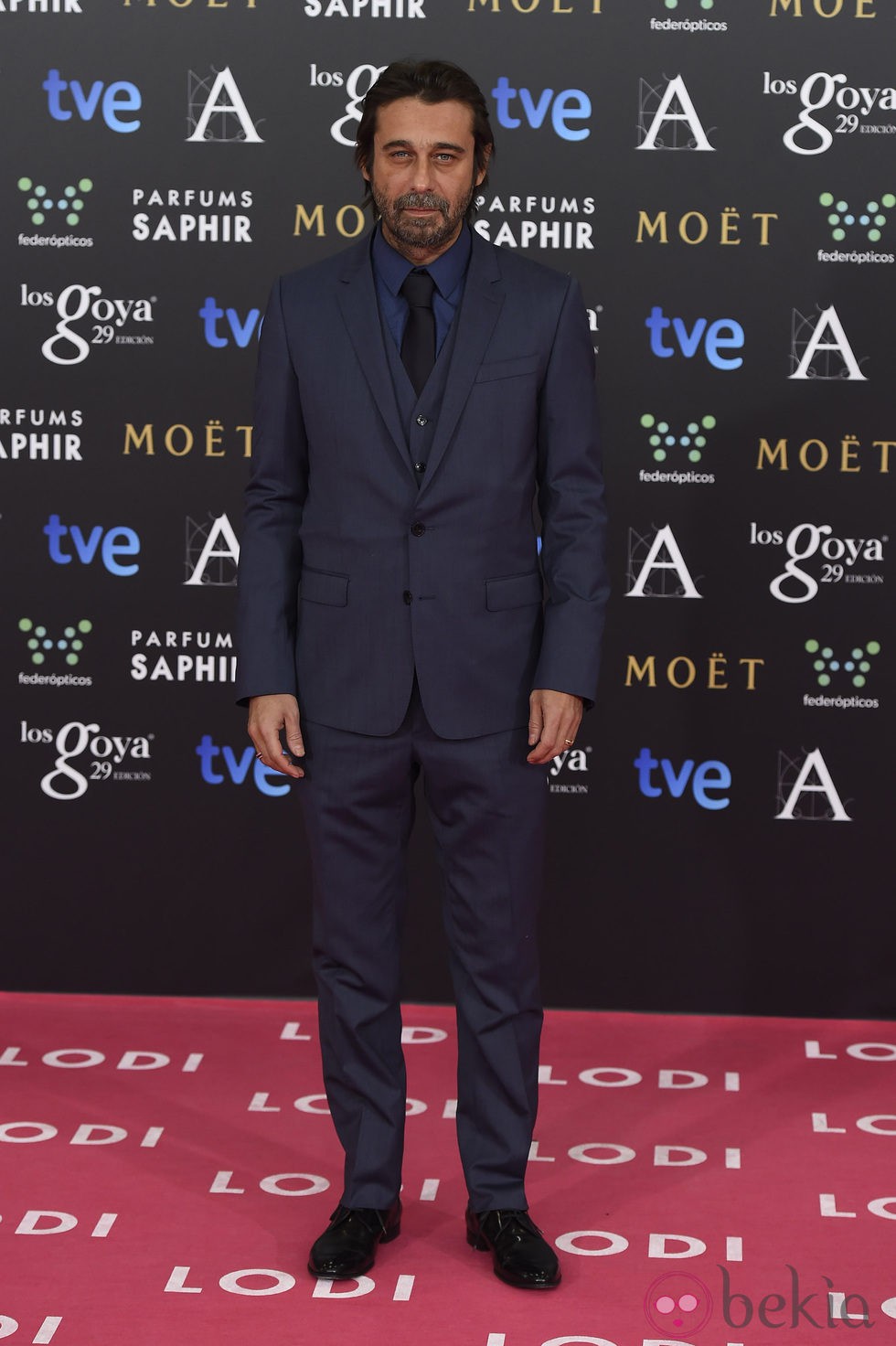 Jordi Mollá en la alfombra rosa de los Goya 2015